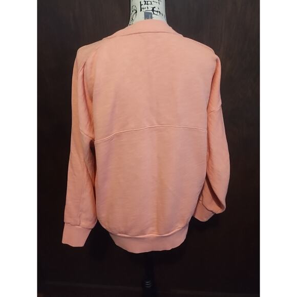 Sweaty Betty Sweatshirt Women's Medium Pullover Coral orange crew neck Athletic - Picture 4 of 6